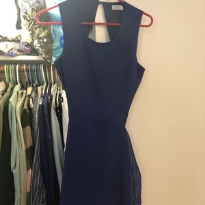 Blue Tobi Backless Mini Dress